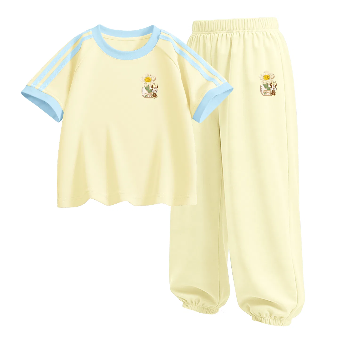 Детский спортивный костюм Casual Sportswear 2 Piece Set Disney, Di Pocket Flower K Honey Match Yellow+Di Pocket Flower K Sunrise Yellow