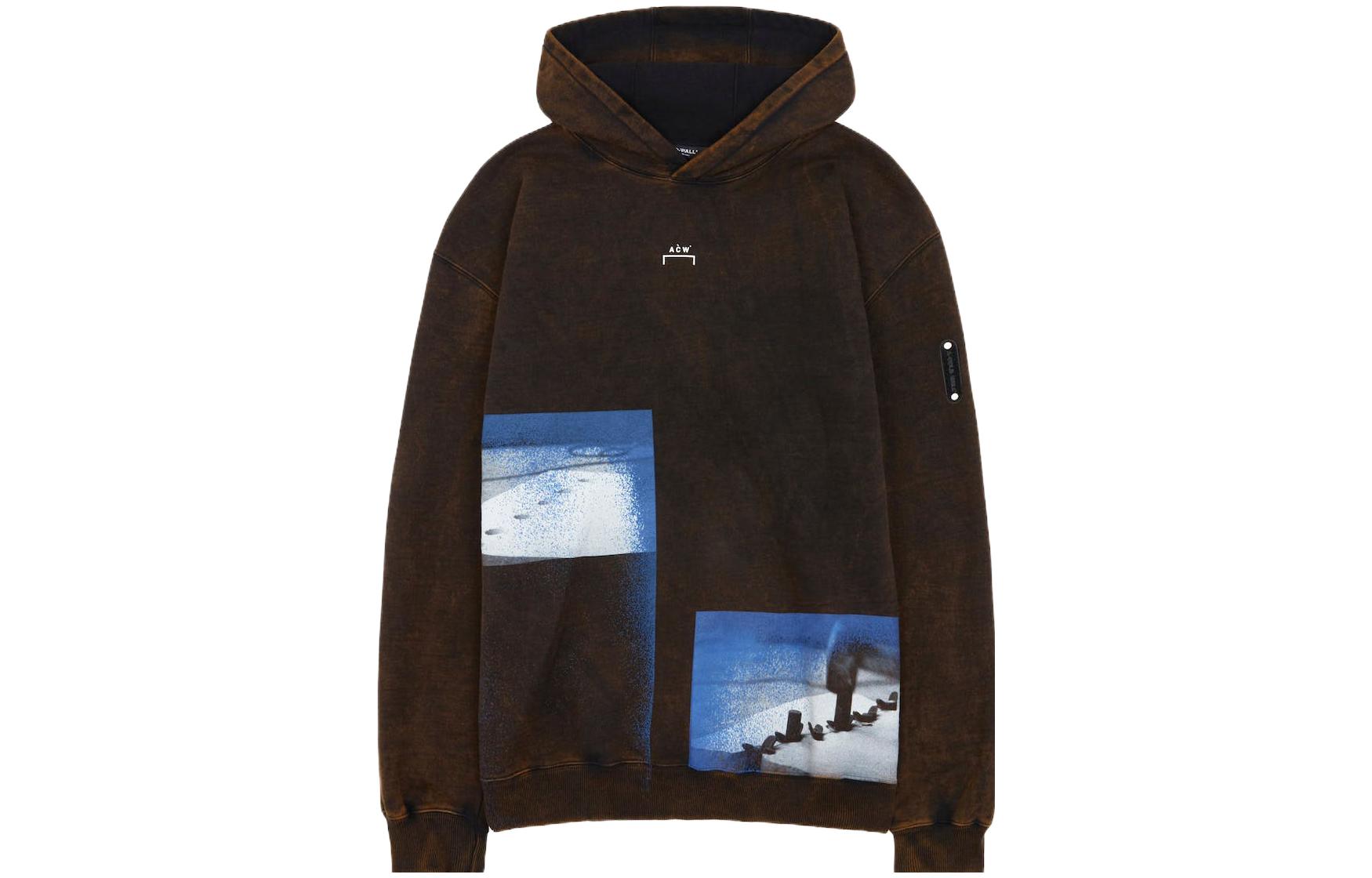 

A-Cold-Wall* Толстовка A COLD WALL* PF23, унисекс, коричневая, с капюшоном, средней толщины, стандартного размера