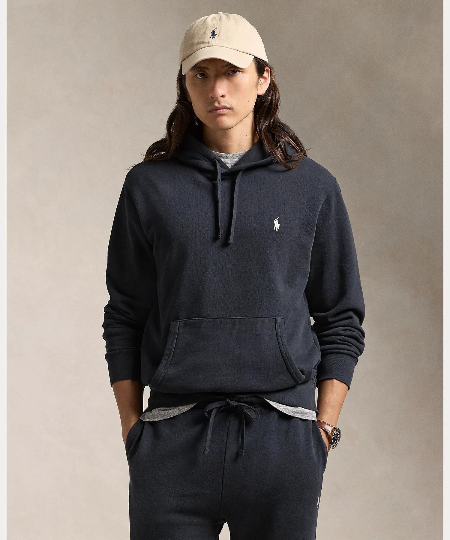 Худи Loopback Terry Polo Ralph Lauren, 001 Black