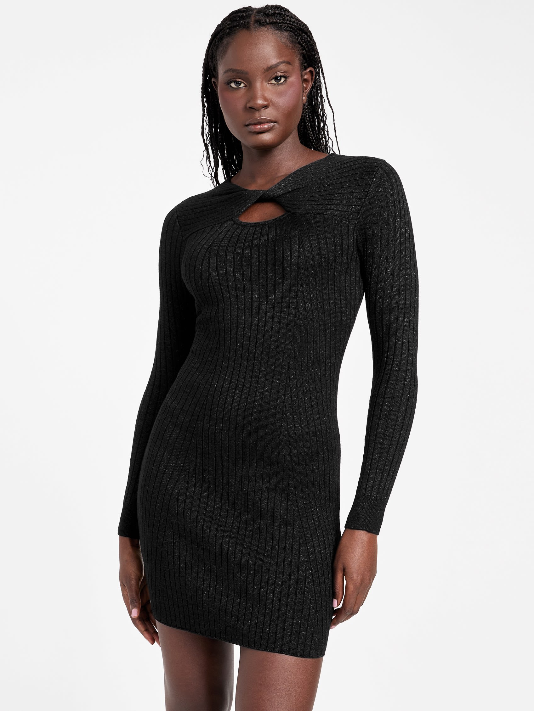 

Платье-свитер Angelica Shimmer Guess Factory, черный