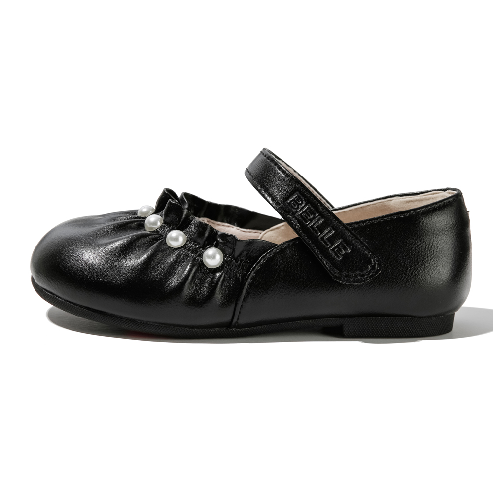 

Детская кожаная обувь для дошкольников BELLE, черный
