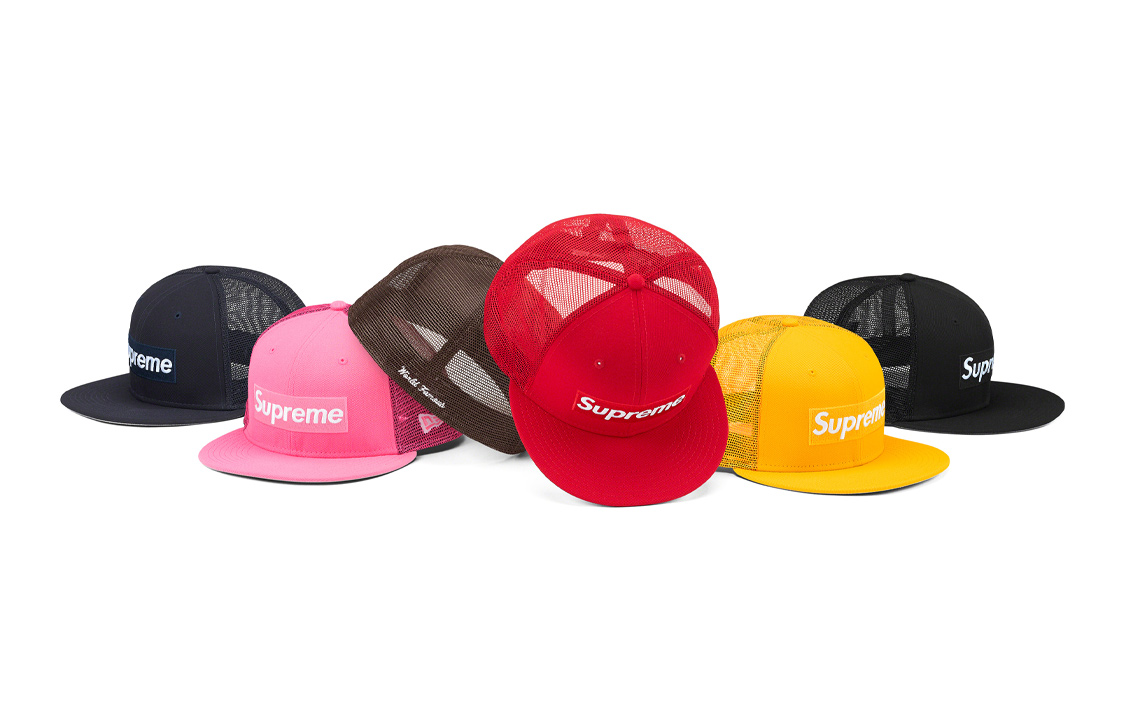 

Бейсболка Box Logo Mesh Back New Era Supreme, темно-синий
