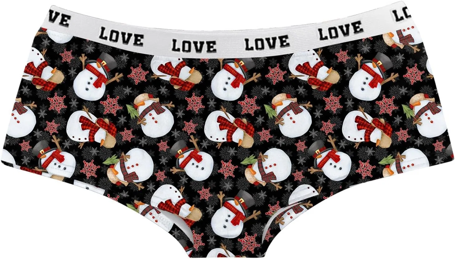 Generic Удобные женские трусики с принтом для повседневной носки. Идеально подходят для отдыха и пижамных прогулок. Стильные и практичные, серый — фото 2