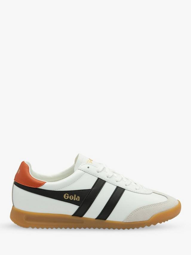 

Классические кожаные кроссовки torpedo Gola, цвет White/Black/Orange