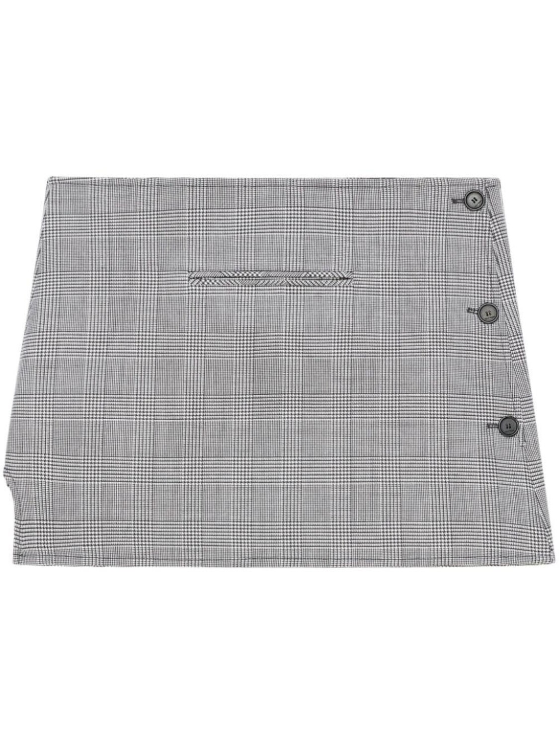 

Courrèges юбка мини Oblique в клетку Prince of Wales, черный