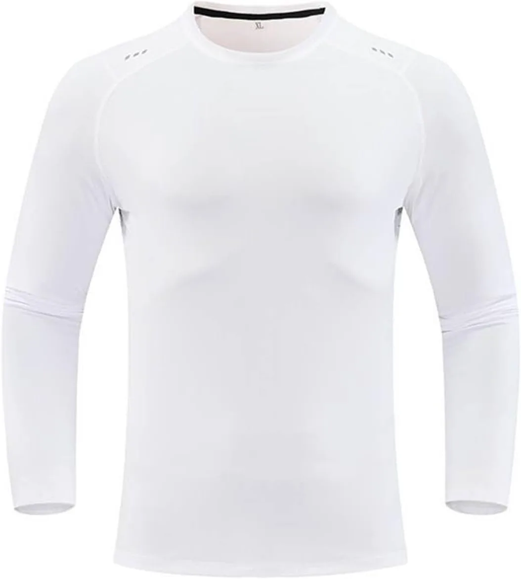 

Мужская компрессионная футболка с длинным рукавом для тренировок QUNPIU