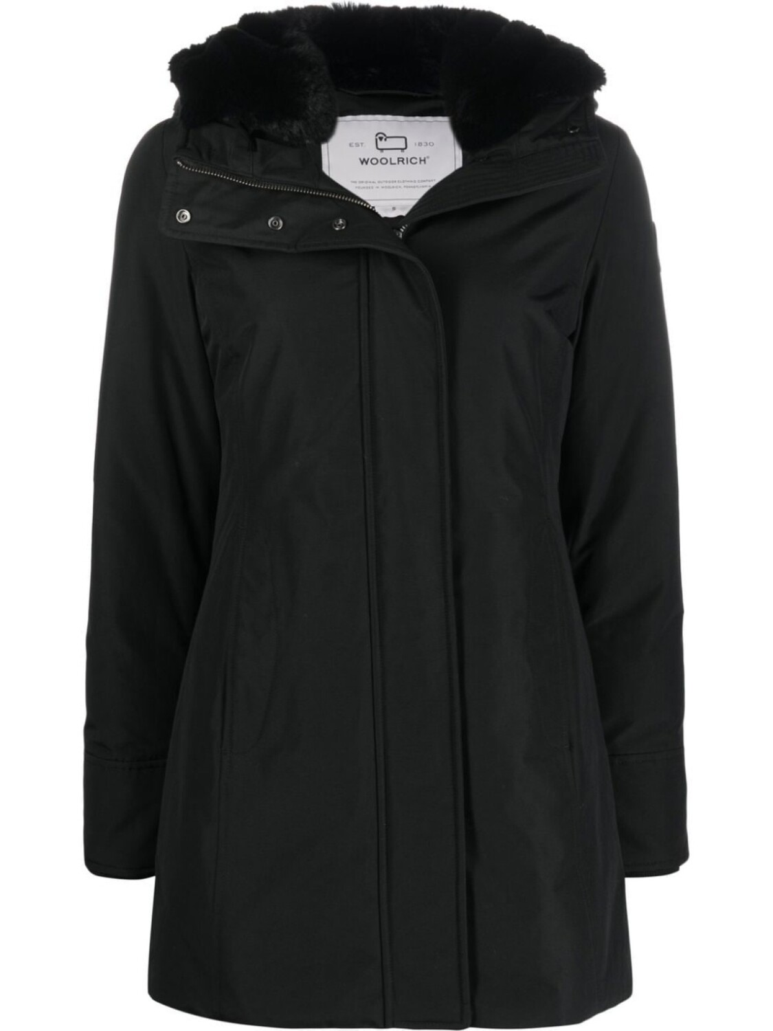 

Парка с нашивкой-логотипом Woolrich, черный