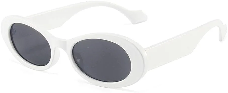 

Винтажные солнцезащитные очки в овальной оправе, модные, с защитой от УФ-излучения UV400, в стиле панк, черные, для пляжа и путешествий, ретро HYYZZC, C17