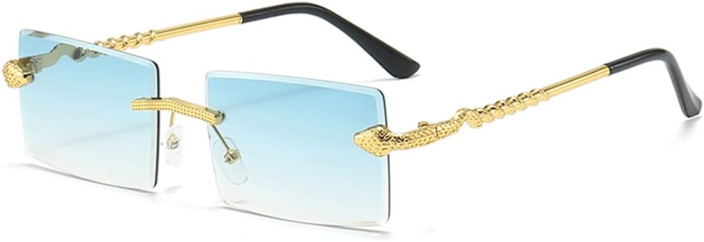 

Солнцезащитные очки с защитой от УФ-излучения UV400 | Безободковые, в стиле панк, маленькая оправа | Линзы конфетных цветов | Для женщин и мужчин | Для занятий спортом на открытом воздухе и вождения DSVIGF, 03