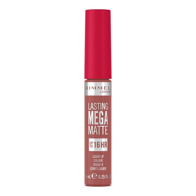 Стойкая мегаматовая жидкая помада Rimmel, цвет 200 pink blink˙?, 7,4 мл — фото 2