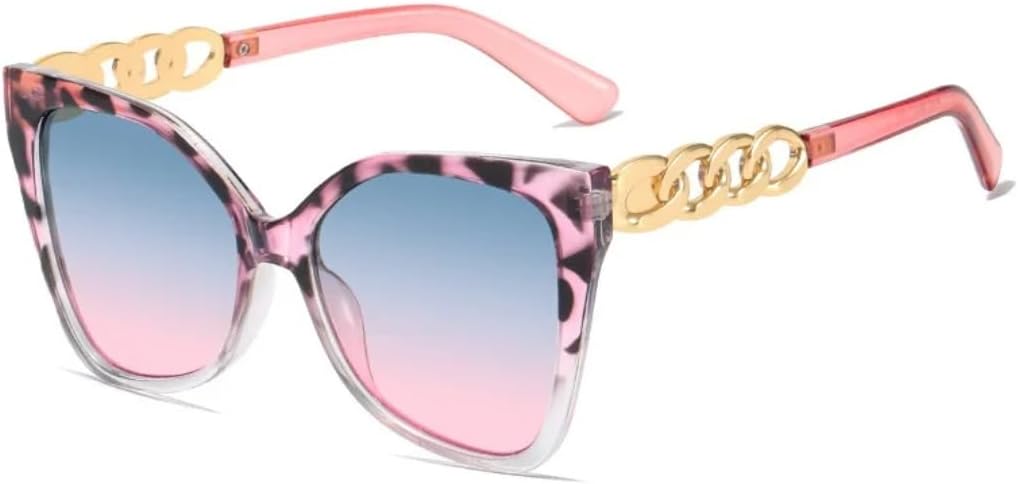 

Солнцезащитные очки для мужчин и женщин - защита UV400 - оправа "кошачий глаз" с градиентным покрытием, подходят для занятий спортом на открытом воздухе и вождения DSVIGF, Pink