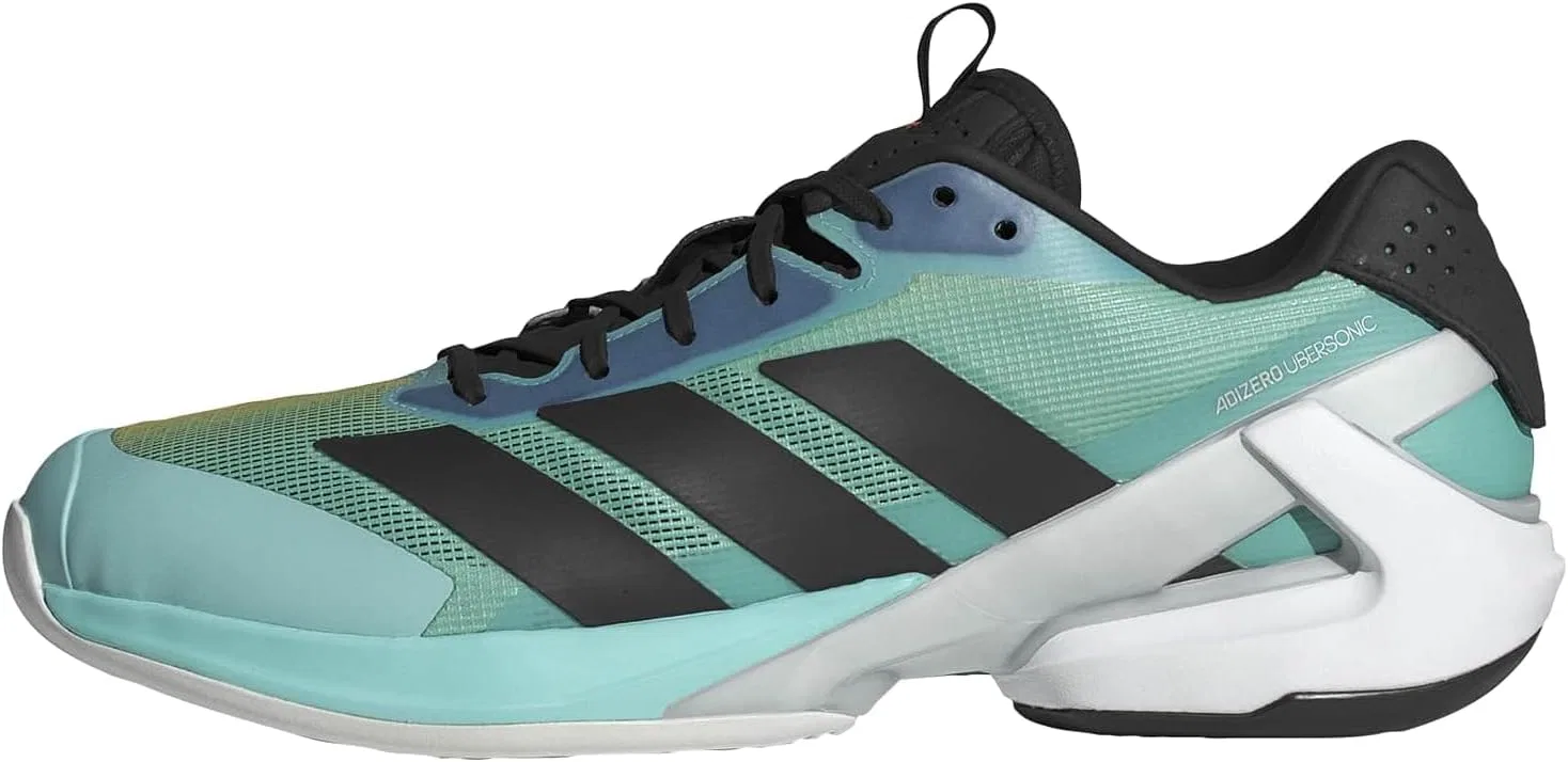 Кроссовки теннисные Adizero Ubersonic 5, adidas, Flash Aqua/Black