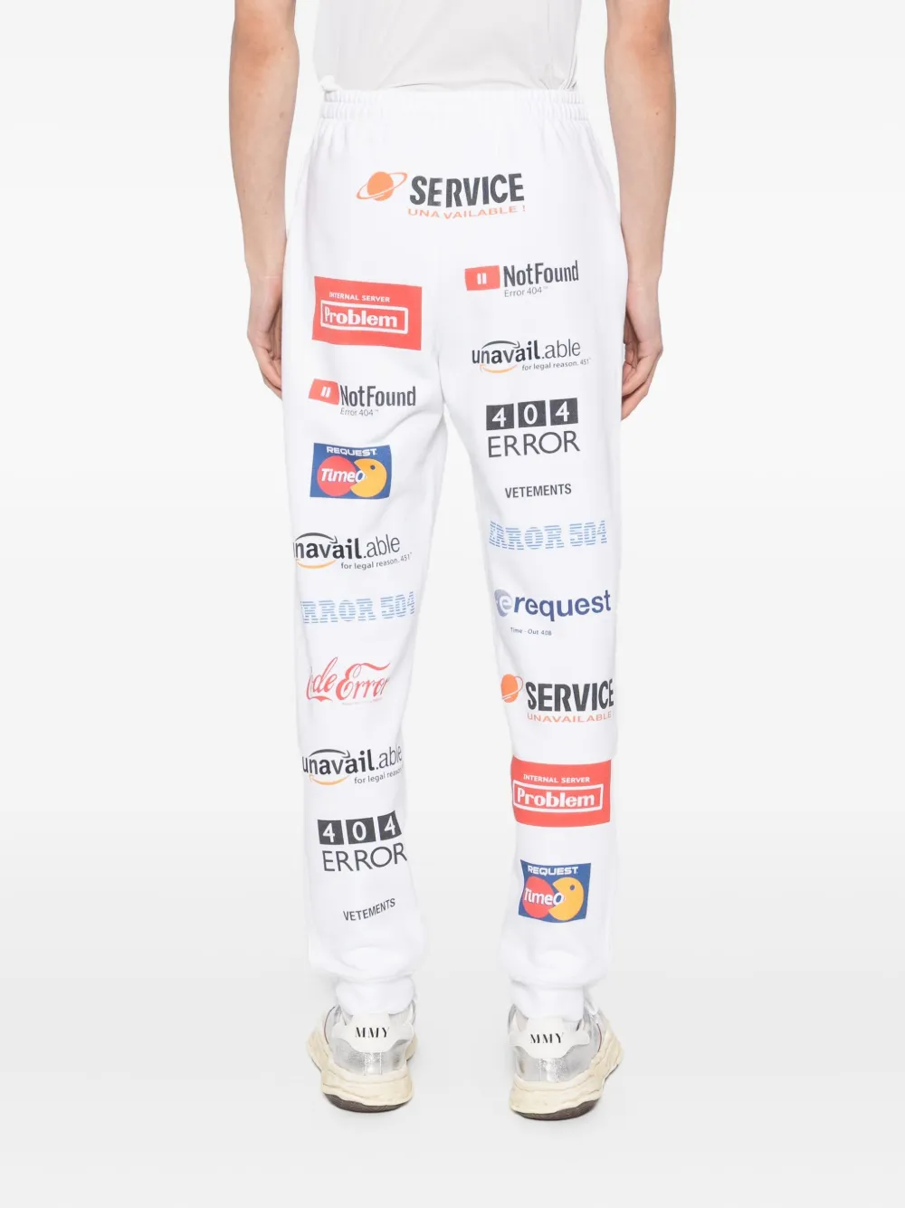Брюки с карманами VETEMENTS, белый — фото 4