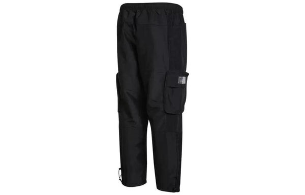 Спортивные штаны Men's adidas Solid Color Pocket Logo Printing Straight Lacing Sports Pants/Trousers/Joggers Black, мультиколор — фото 2