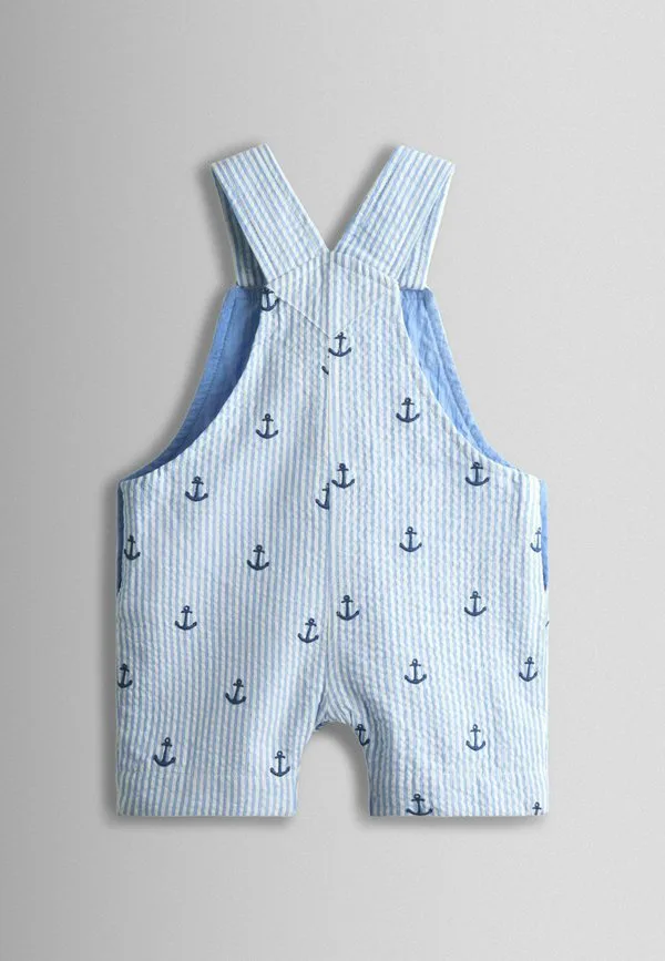Вышитый комбинезон стандартного кроя Jojo Maman Bébé, Blue Anchor — фото 2