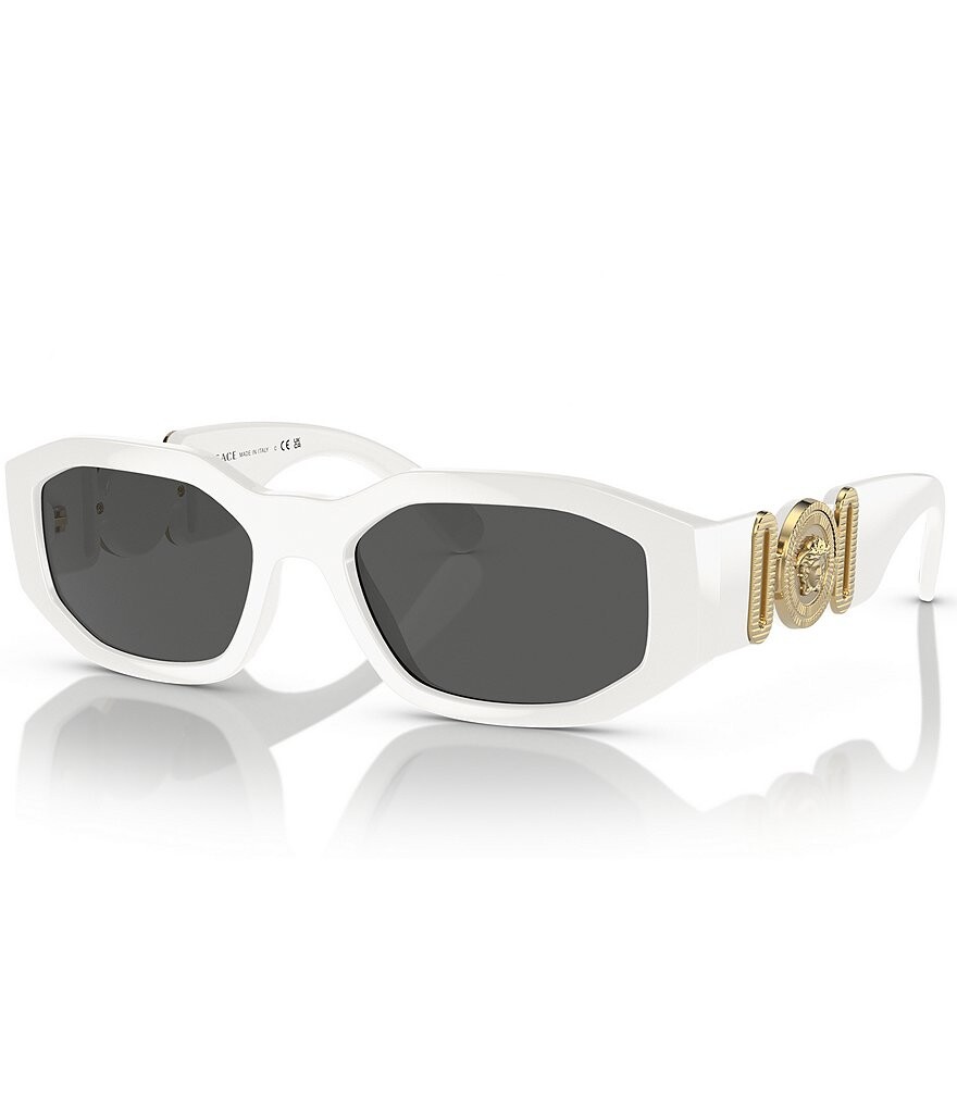 

Versace Солнцезащитные очки унисекс Biggie 53 мм, белый