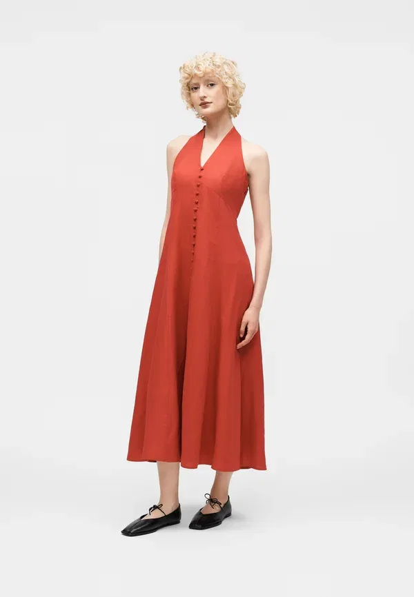 Платье макси на бретелях Gap, chakra red, цвет чакра красный — фото 2