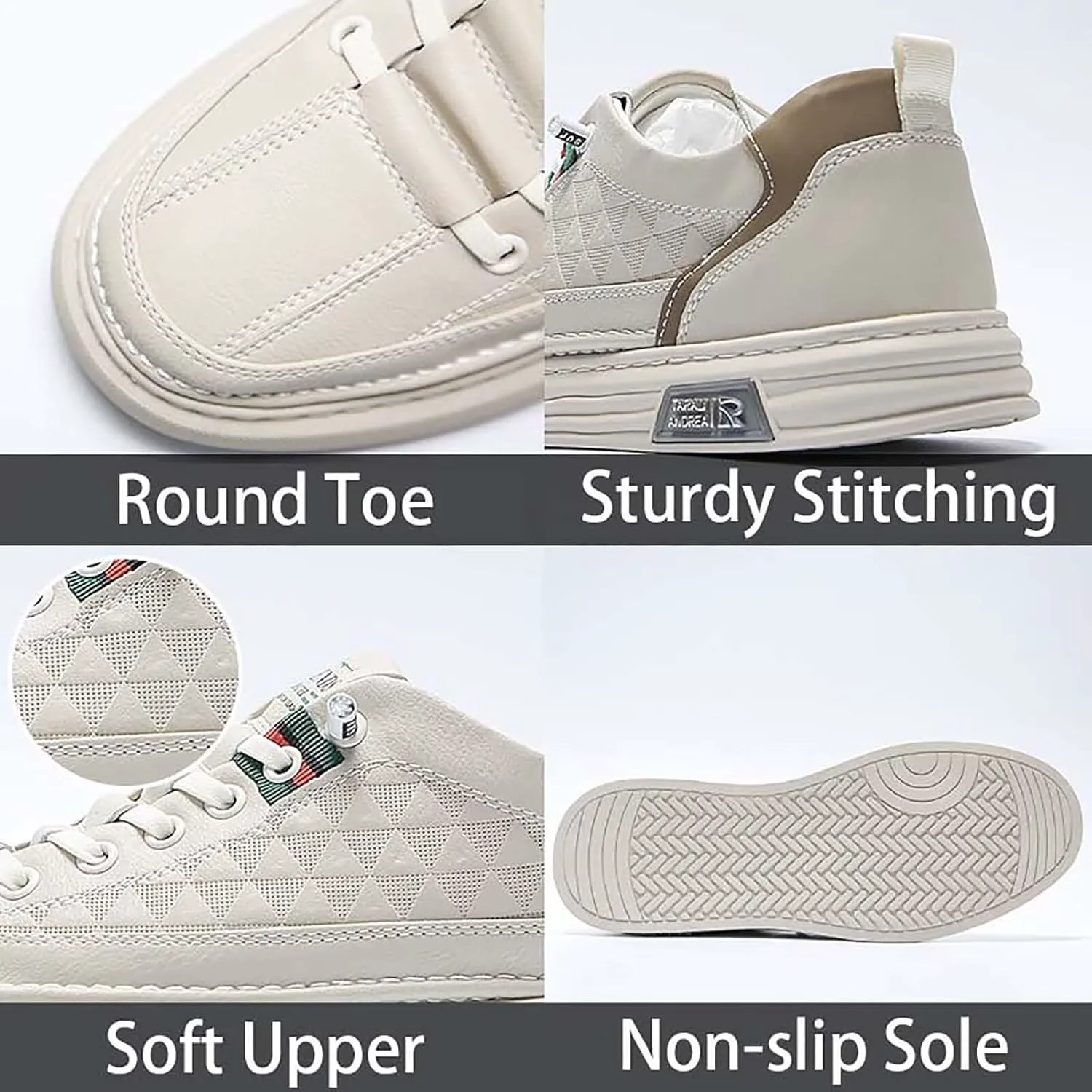 

Мужские модные кроссовки TERBOFIN на каждый день, слипоны, скейт-кеды, удобные низкие туфли для вождения и прогулок, бежевый