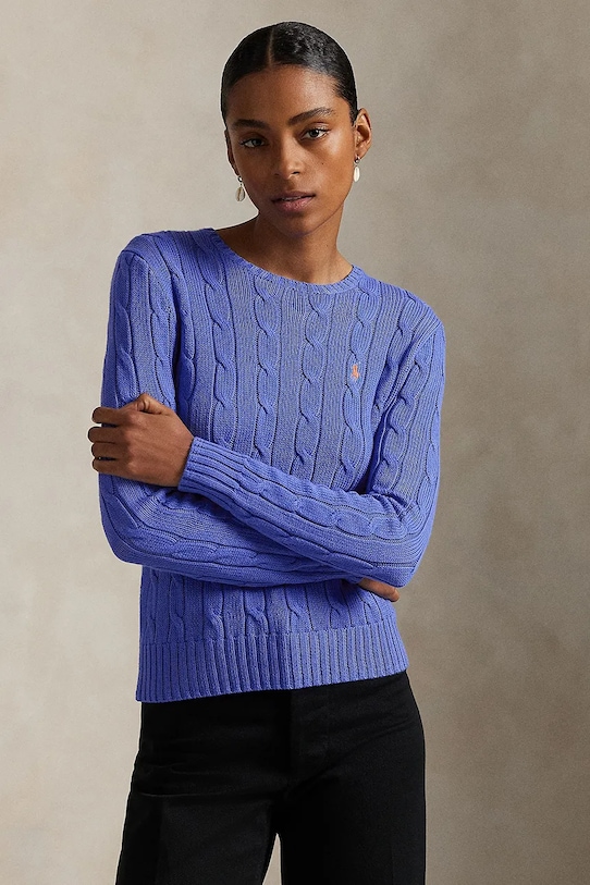 

Хлопковый свитер Polo Ralph Lauren, синий