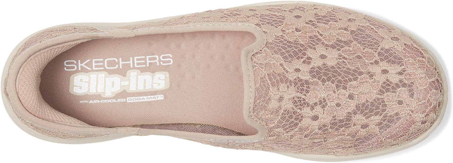 Балетки SKECHERS On-the-go Flex Radiant Hands Free Slip-ins - Blossoms, Taupe — фото 2