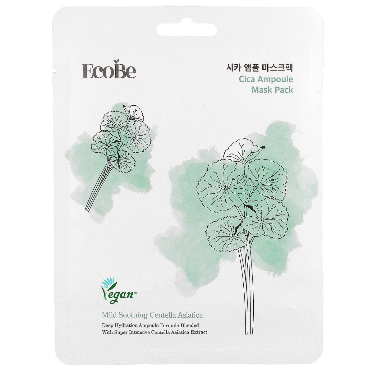 

EcoBe Cica Ampoule Mask Pack, Маска для лица, 25 мл Inna Marka