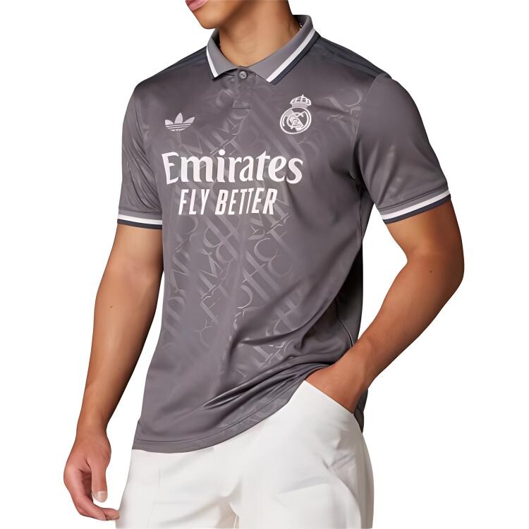 Третья майка Real Madrid 24/25 Adidas Originals, цвет Charcoal — фото 3