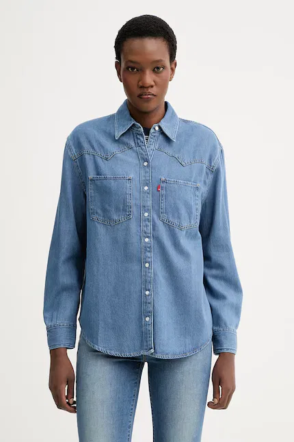 Рубашка джинсовая Teodora Western Levi's, синий