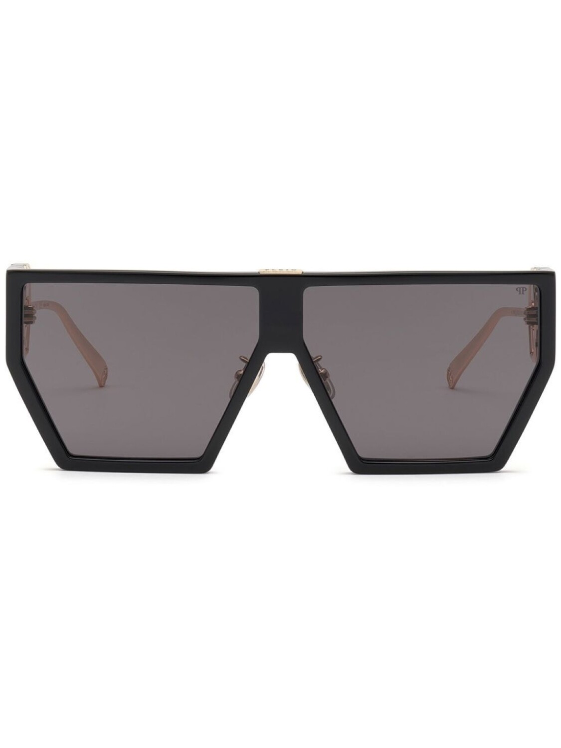 

Philipp Plein солнцезащитные очки Shield Space Rock Plein, черный