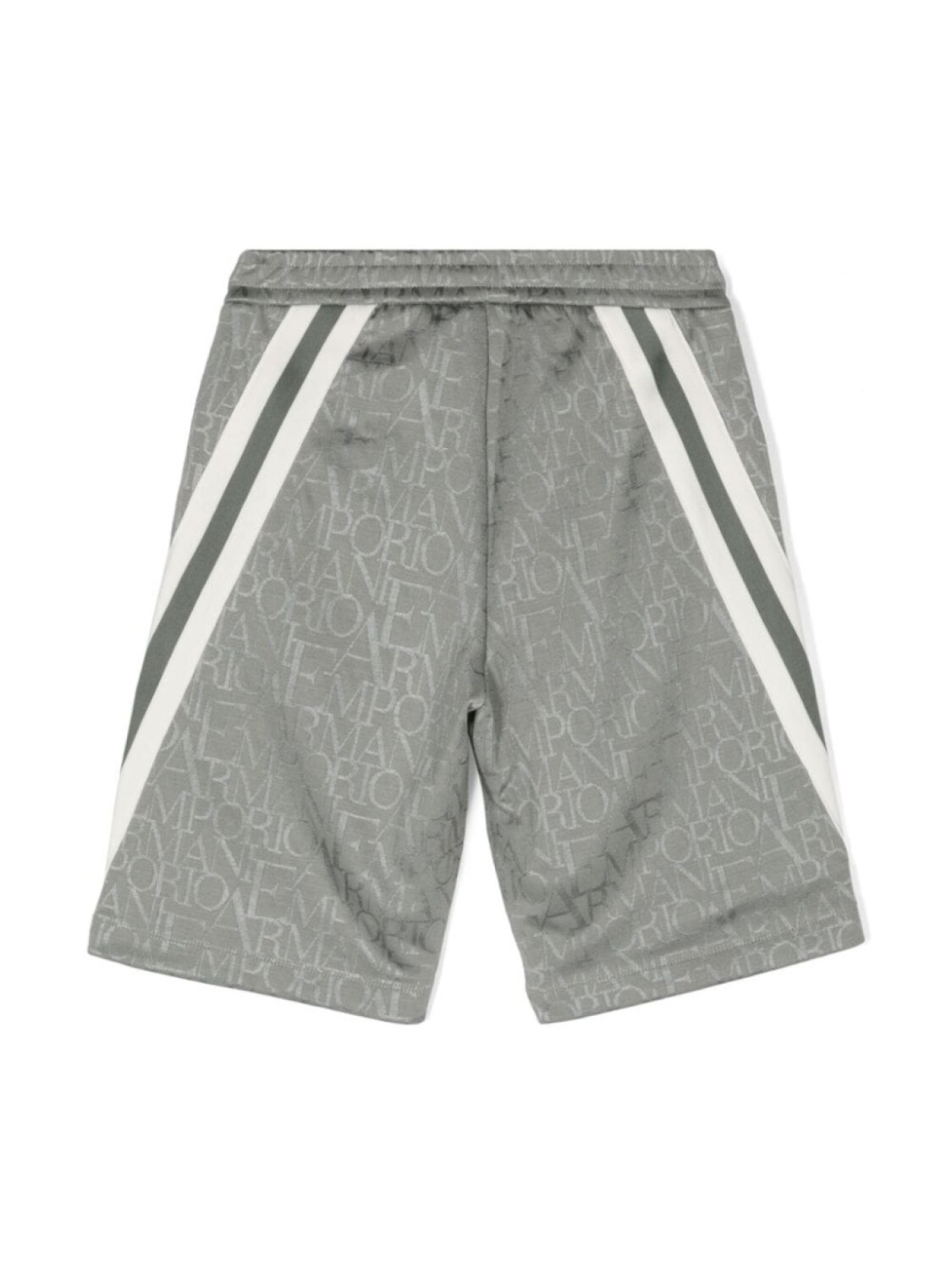 Спортивные шорты с жаккардовым логотипом Emporio Armani Kids, зеленый — фото 2