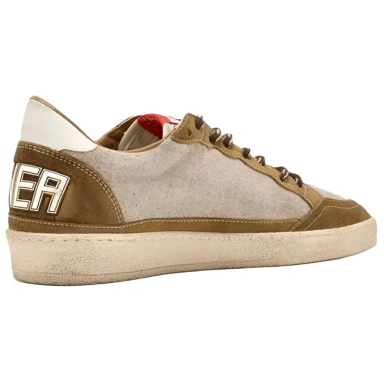 Кроссовки кожаные Golden Goose Beige Brown — фото 4