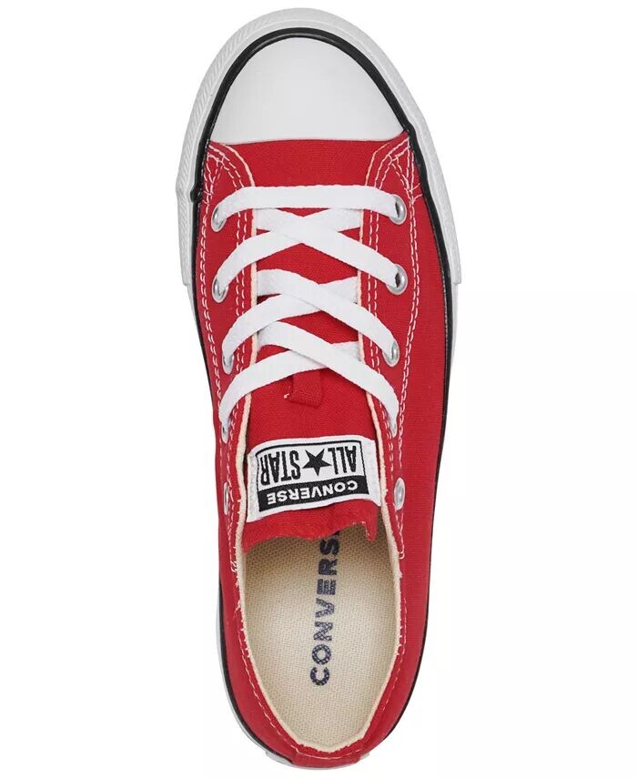 Оригинальные кроссовки Chuck Taylor Little Kids от Finish Line Converse, красный — фото 4