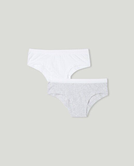 

Комплект из 2 однотонных трусиков для девочек Cotton Juice, мультиколор