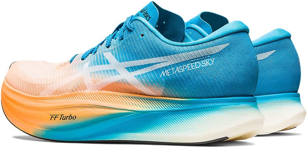 Беговые кроссовки Asics Unisex METASPEED Sky, синий/оранжевый — фото 3
