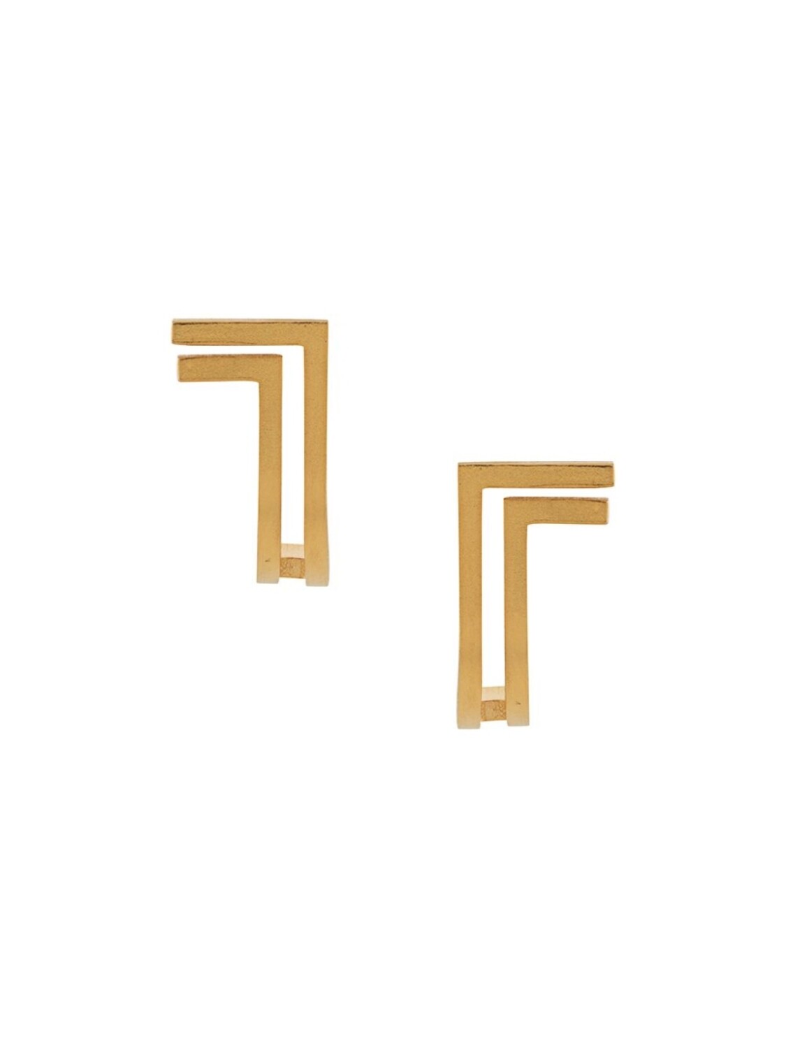 

Изогнутые серьги Hsu Jewellery, золотой