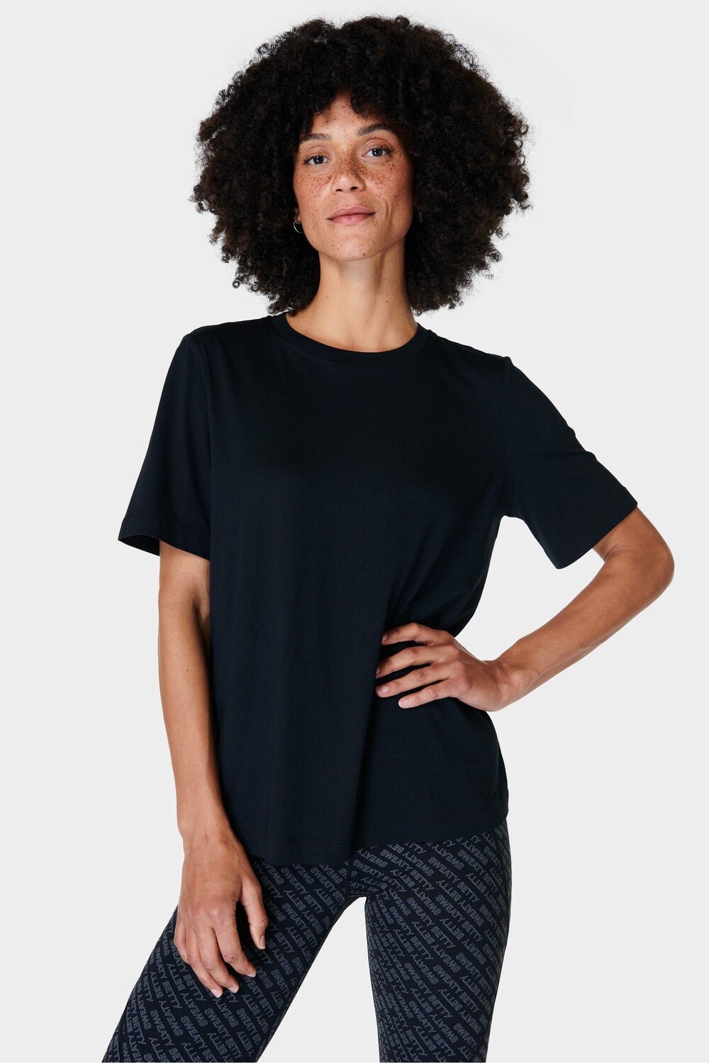 

Футболка Essential с круглым вырезом Sweaty Betty, черный