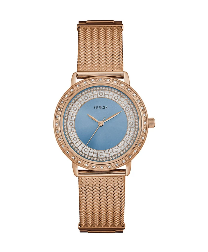 

Женские часы из позолоченной стали Guess, розовый