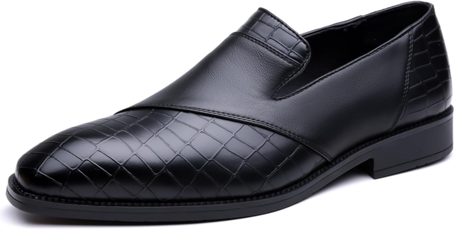 

Мужские кожаные туфли Aokisx, модные повседневные лоферы- первый выбор для официальных мероприятий и повседневной носки, черный