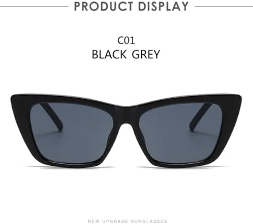 

Модные солнцезащитные очки «кошачий глаз» для женщин, минималистичные, желейного цвета, защита от УФ-излучения UV400, сине-серые, один размер MTZJH, One Color