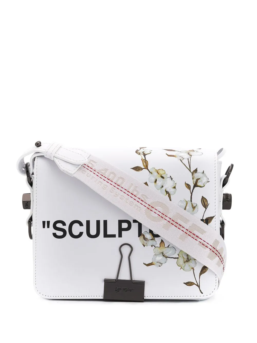 

Сумка на плечо 'Sculpture' с цветочным принтом OFF-WHITE, белый