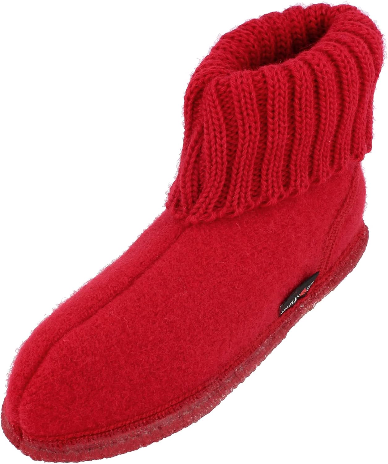 

Детские шерстяные тапочки HAFLINGER Httenschuhe, Red Rot Rubin 11