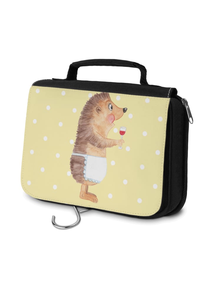 

Mr. & Mrs. Panda Косметичка, ежик, вино, без слов, пастельно-желтый цвет