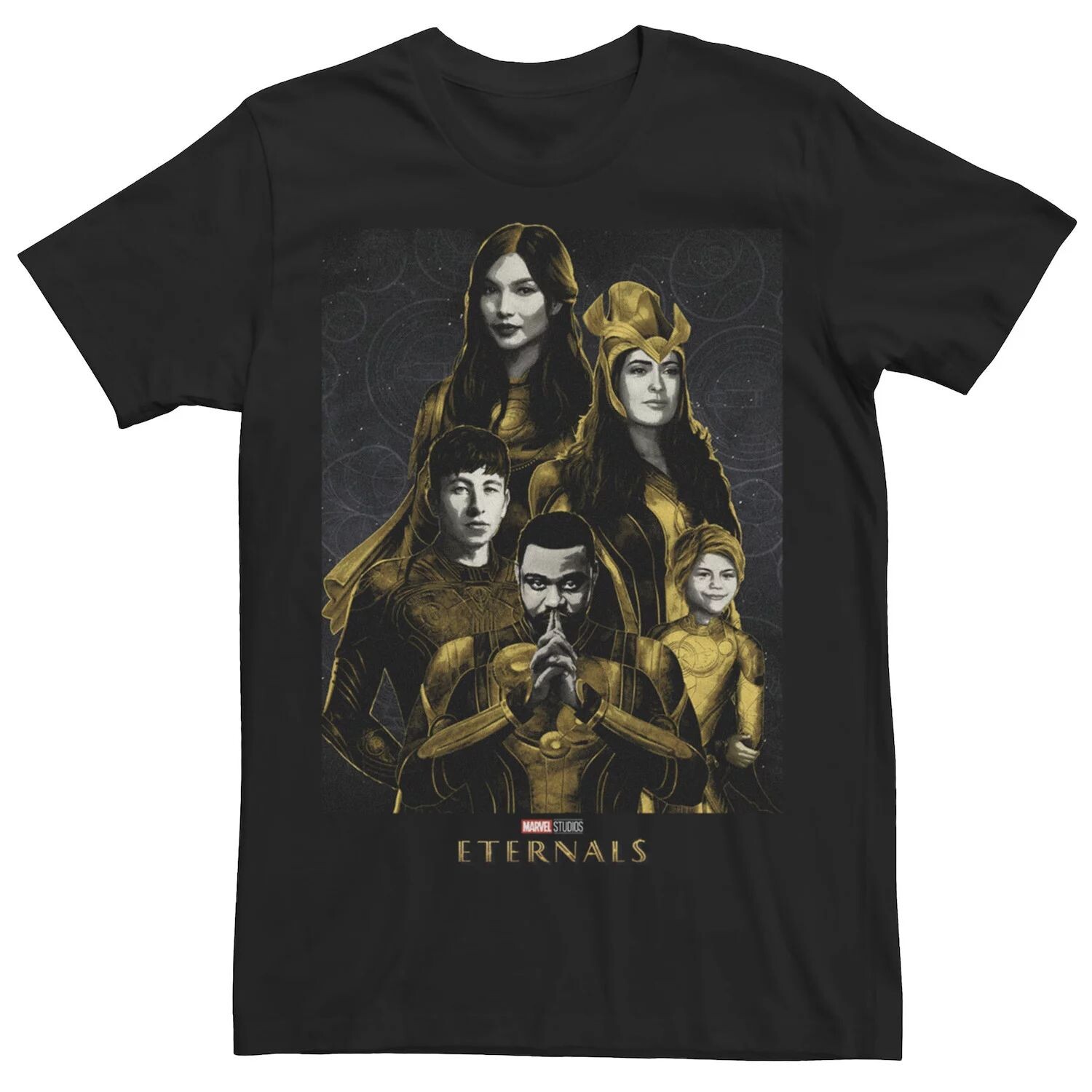 

Мужской золотой костюм Marvel Eternals, футболка с плакатом для группы Licensed Character, Желтый, Мужской золотой костюм Marvel Eternals, футболка с плакатом для группы Licensed Character