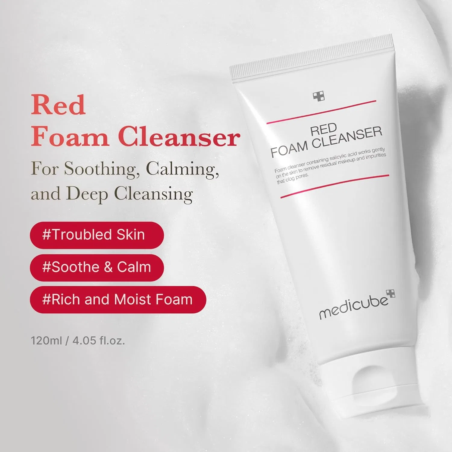Пенка для умывания Medicube — Red Foam Cleanser, 120 мл — фото 2