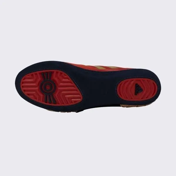 Мужские кроссовки Adidas Combat Speed 5, красный/золотой/синий — фото 2