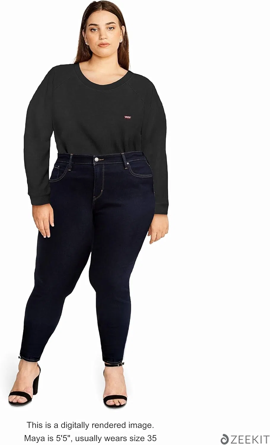 Джинсы shaping skinny Levi's, темный индиго — фото 4