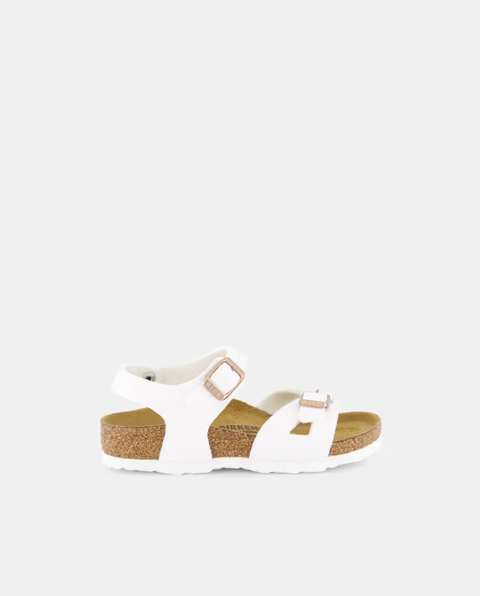 

Открытые сандалии Girl's Rio из синтетической кожи Birkenstock, белый