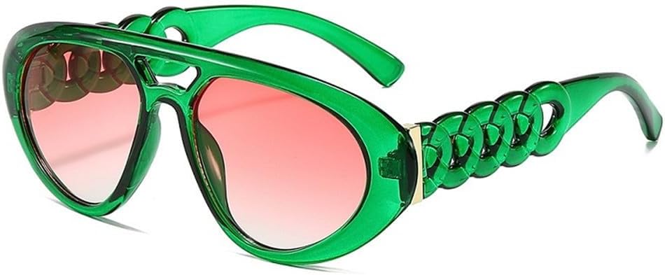 

Овальные солнцезащитные очки для женщин и мужчин, цветные линзы, поликарбонатная оправа, винтажный стиль, универсальные солнцезащитные очки с защитой от УФ-излучения UV400 VFDHN, C4