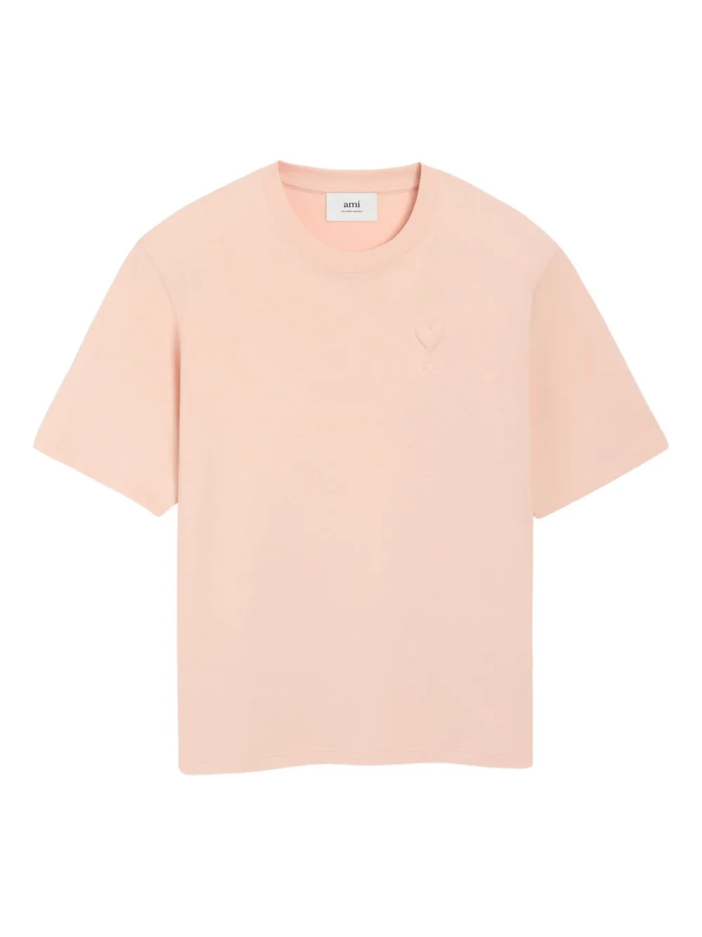 

Футболка с монограммой Ami de Coeur Ami Paris, розовый