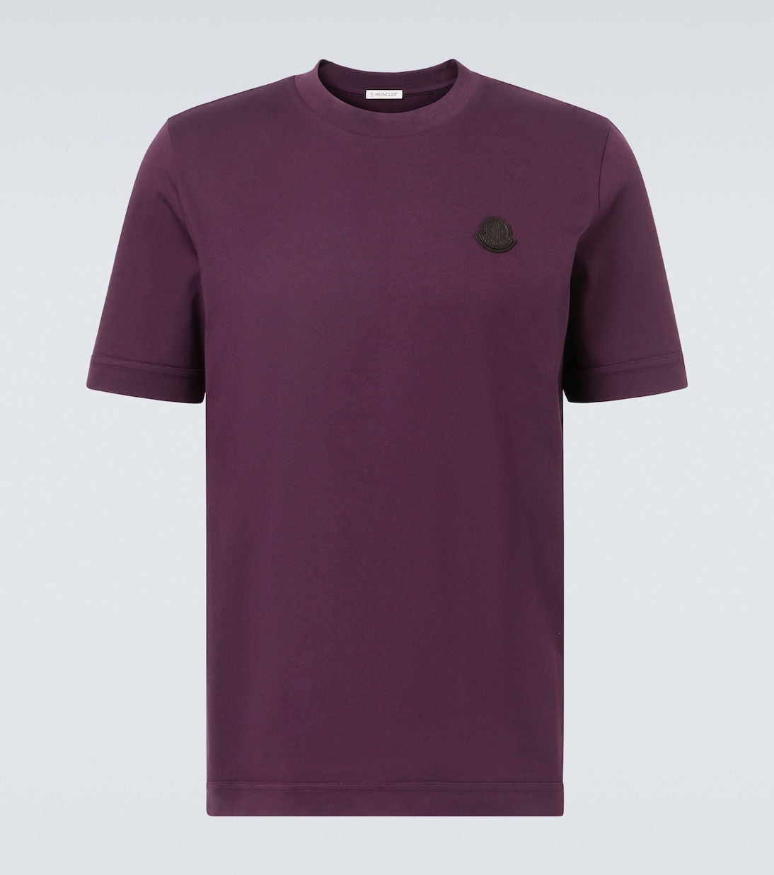 

Футболка из хлопкового джерси с логотипом Moncler, Violet