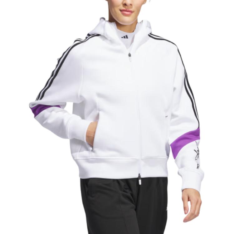 Бесплатная доставка с AdiClub X Jay3lle Knit Hoodie Adidas, белый — фото 3